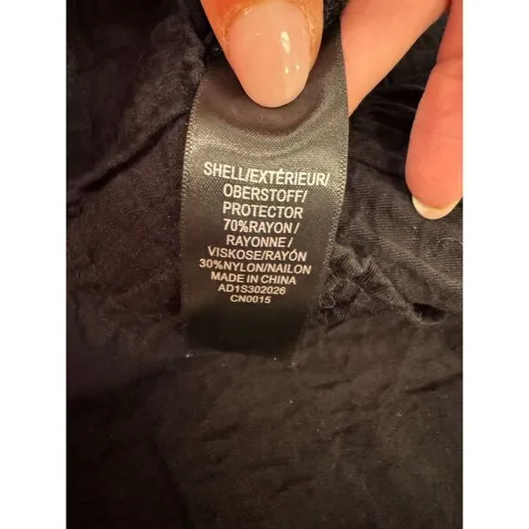 Adrianna Papell NWT Black Cropped Gaucho Pants Size 10 Flowy Business Casual - Picture 5 of 6